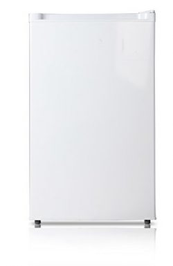 Midea WHS-109FW1 Compact Single Reversible Door Upright Freezer, 3.0 Cubic Feet, White