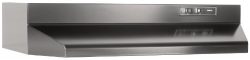 Broan F402423 Two-Speed Four-Way Convertible Range Hood, 24-Inch, Black