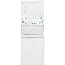 GE GUD27ESSJWW 27″ Unitized Spacemaker  Washer and Electric Dryer in White