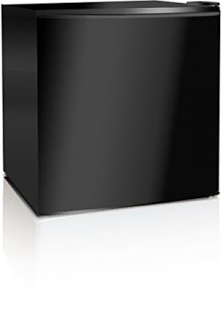 Midea WHS-52FB1 Compact Single Reversible Door Upright Freezer, 1.1 Cubic Feet, Black