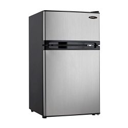 Danby DCR031B1BSLDD 3.1 cu. ft. 2 Door Compact Refrigerator, Steel