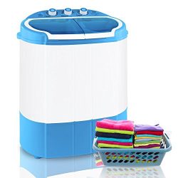 Upgraded Version Pyle Portable Washer & Spin Dryer, Mini Washing Machine, Twin Tubs, Spin Cy ...