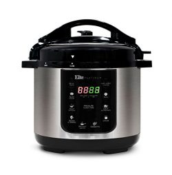 Elite Platinum EPC-414 Maxi-Matic 4 Quart Electric Pressure Cooker, Black (Stainless Steel)