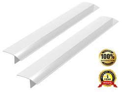 2 Pack Standard 25 Inch Kitchen Stove Gap Filler Cover – Premium Silicone Spill Guard for  ...