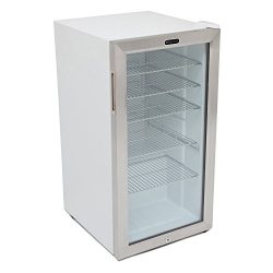 Whynter BR-128WS Beverage Refrigerator with Lock, 120 Can Capacity, Stainless Steel