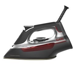 CHI Professional Steam Iron, 1700 Watts with Titanium-Infused Ceramic Soleplate & Over 300 S ...