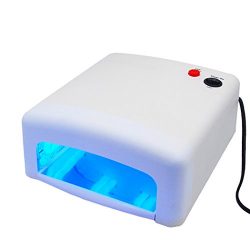 36W Nail Dryer, Gelish Gel Curing UV Nail Lamp with Sliding Tray Ideal For Beauty Salons In Hous ...