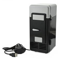 Mini Fridge Warmer and Cooler USB Powered for Soda Cans Beer Beverage Drink in Car Home office C ...