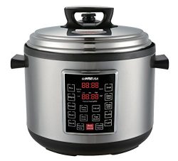 GoWISE USA 12-Quart XL Programmable 10-in-1 Electric Pressure Cooker/Slow Cooker, GW22636