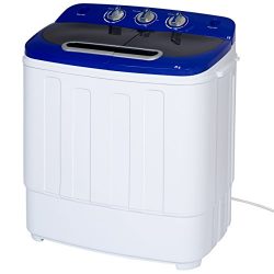 Best Choice Products Portable Compact Mini Twin Tub Washing Machine and Spin Cycle w/ Hose, 13lb ...