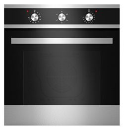 Empava 24″ Tempered Glass Electric Built-In Single Wall Oven Black|Silver EMPV-24WOA16