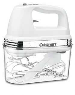 Cuisinart HM-90S Power Advantage Plus 9-Speed Handheld Mixer with Storage Case, White