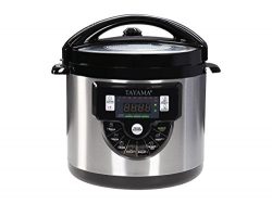 Tayama TMC-60XL 6 quart 8-in-1 Multi-Function Pressure Cooker, Black