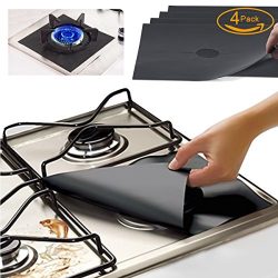 FORHOMER sbc01 Gas Range Protectors, Kitchen Accessories Gas Stove Burner Liners Fda Approved, R ...