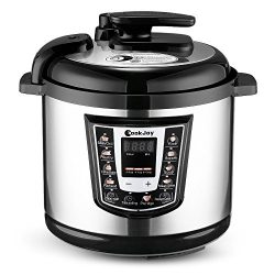 Multifunction Electric Pressure Cooker 6 Litre 8-in-1 Programmable Multi-Cooker with Stainless S ...