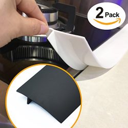 Silicone Stove Counter Gap Cover by Kindga, Easy Clean Gap Filler Sealing Spills Between Kitchen ...