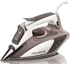 Rowenta DW5080 Focus 1700-Watt Micro Steam Iron Stainless Steel Soleplate with Auto-Off, 400-Hol ...