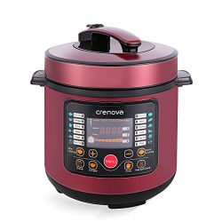 Crenova CR-38A 7-in-1 Multi-Use Programmable Electric Pressure Cooker, Multi-functional 6 Qt Dig ...