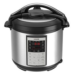 COSORI 8 Qt Premium 8-in-1 Programmable Multi-Cooker (Pressure Cooker, Rice Cooker, Steamer, War ...