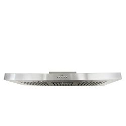 KOBE RAX2130SQB-1 Brillia 30-inch Under Cabinet Range Hood, 3-Speed, 750 CFM, LED Lights, Baffle ...