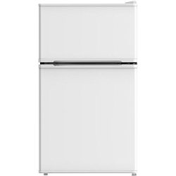 Midea WHD-113FW1 Double Reversible Door Refrigerator and Freezer, 3.1 Cubic Feet, White