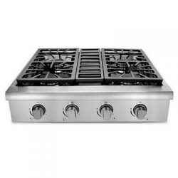 Gas Rangetop with 4 Sealed Burners