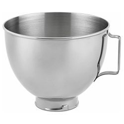 KitchenAid K45SBWH Stainless Steel 4.5-quart Mixing Bowl with Handle Dishwasher Safe