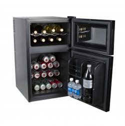 Kalorik WCL 42513 BK 2-in-1 Mini-Fridge and Wine Cooler, Black