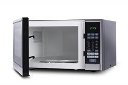 Westinghouse WCM11100SS 1000 Watt Counter Top Microwave Oven, 1.1 Cubic Feet, Stainless Steel Fr ...