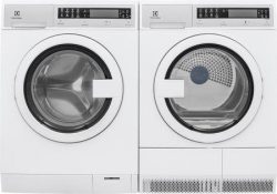 Electrolux White Compact Front Load Laundry Pair with EFLS210TIW 24″ Washer and EFDE210TIW ...