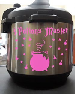 Potions Master Wizard Cauldron Light Pink Vinyl Decal Sticker for Instant Pot InstaPot