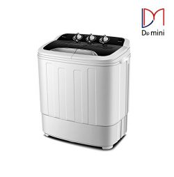 Do mini Portable Compact Twin Tub 13Ibs Capacity Washing Machine and Washer Spin Dryer