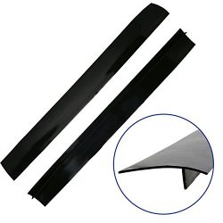 Stove Gap Caps, Set of 2 Black, Flexible Silicone Gap Covers, Seal the Gap Next to your Stove, M ...