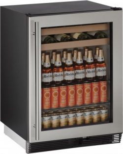 U-Line U1024BEVS00B 5.4 cu. ft. Capacity 24″ 1000 Series Freestanding or Built In Full Siz ...