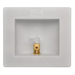 SharkBite 25032 Ice Maker Outlet Box, 1/2-Inch SharkBite Push-to-Connect x 1/4-Inch Compression  ...