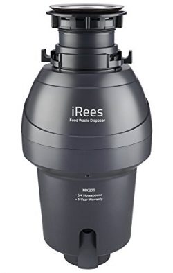 iRees MX200 5/4 Horsepower Food Waste Disposer | Kitchen Sink Garbage Disposal Unit | Continuous ...