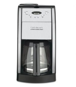 Cuisinart DGB-550BKFR 12 Cup Grind and Brew Automatic Coffee Maker (Certified Refurbished), Chrome