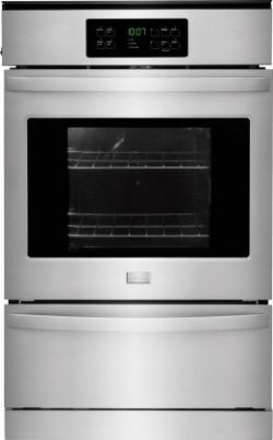 Frigidaire FFGW2425QS 24″ 3.3 cu. Ft. Capacity Gas Single Wall Oven with 2 Oven Racks, ADA ...