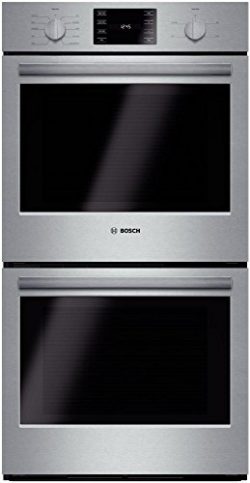 Bosch HBN5651UC 500 27″ Stainless Steel Electric Double Wall Oven – Convection