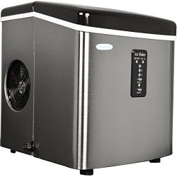 NewAir AI-100SS 28-Pound Portable Ice Maker, Stainless Steel