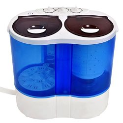 New Twin Tub 14.6lbs Washer Spin Dryer Portable Mini Washing Machine Compact