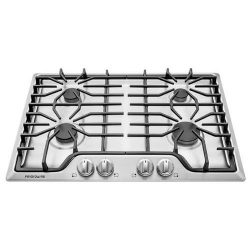 Frigidaire FFGC3026SS 30″ Gas Sealed Burner Style Cooktop with 4 Burners, ADA Compliant in ...