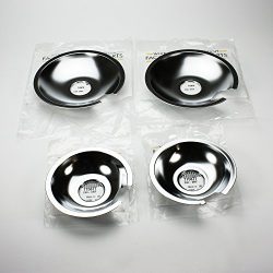 Jenn Air Range Cooktop Drip Pan Set of 4, (2) 715877 & (2) 715878