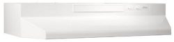 Broan F403011 Two-Speed Four-Way Convertible Range Hood, 30-Inch, White on White