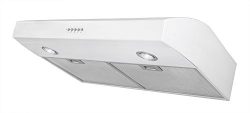 AKDY 30-Inch 3-Speed Stainless Steel Under Cabinet Range Hood AZ-W0175WHT (White)