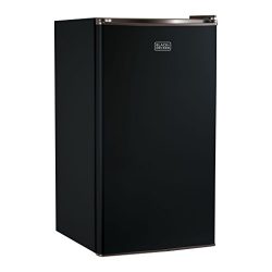 BLACK+DECKER BCRK32B Compact Refrigerator Energy Star Single Door Mini Fridge with Freezer, 3.2  ...