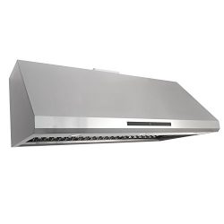 Cosmo 48 in. 1000 CFM Ducted Under Cabinet Stainless Steel Range Hood with Touch Screen, Kitchen ...