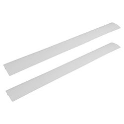 Evelots Silicone Stove Counter Gap Covers, Set of 2, Black, White, Clear