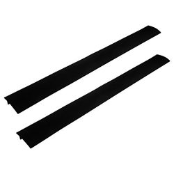 Evelots Silicone Stove Counter Gap Covers, Set of 2 White, Or Clear, Black