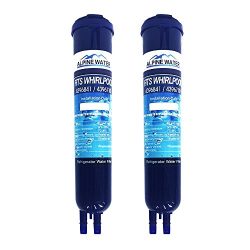 Alpine Water Refrigerator Water Filter Replacement,Compatible for Whirlpool 4396841, 4396710, Pu ...